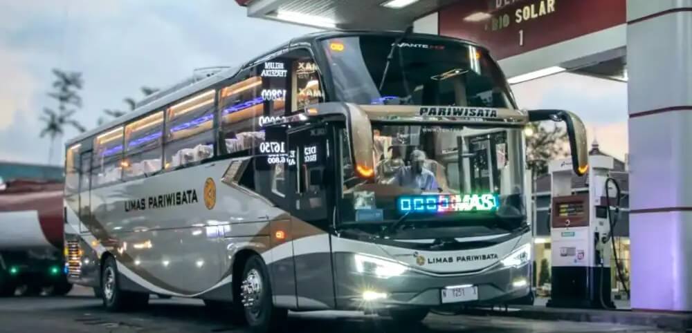 Bus pariwisata Limas